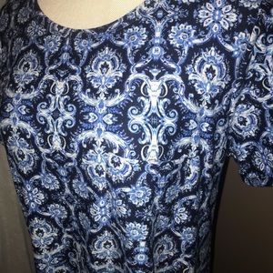 LuLaRoe Blue Print Dress